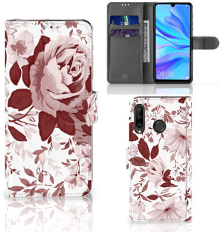 B2Ctelecom Huawei P30 Lite Bookcase Hoesje Watercolor Flowers