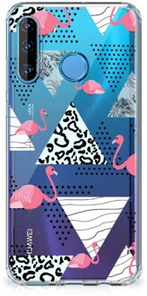 B2Ctelecom Huawei P30 Lite Case Anti-shock Flamingo Triangle