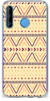 B2Ctelecom Huawei P30 Lite Doorzichtige Silicone Hoesje Aztec Yellow