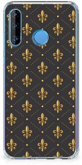 B2Ctelecom Huawei P30 Lite Doorzichtige Silicone Hoesje Franse Lelie