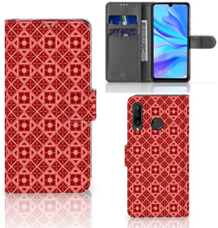 B2Ctelecom Huawei P30 Lite Smartphone hoesje Batik Red