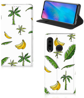 B2Ctelecom Huawei P30 Lite Standcase Hoesje Design Banana Tree