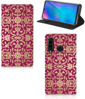 B2Ctelecom Huawei P30 Lite Standcase Hoesje Design Barok Pink