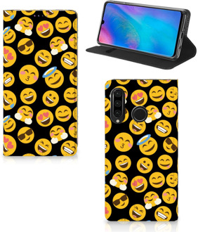 B2Ctelecom Huawei P30 Lite Standcase Hoesje Design Emoji