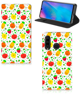 B2Ctelecom Huawei P30 Lite Standcase Hoesje Design Fruits