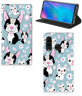 B2Ctelecom Huawei P30 Lite Standcase Hoesje Design Hondjes