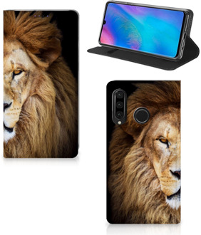 B2Ctelecom Huawei P30 Lite Standcase Hoesje Design Leeuw