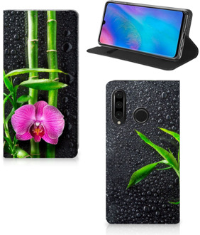 B2Ctelecom Huawei P30 Lite Standcase Hoesje Design Orchidee