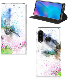 B2Ctelecom Huawei P30 Lite Standcase Hoesje Design Vogel