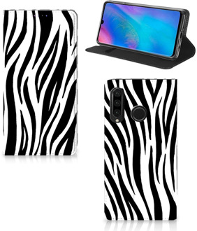 B2Ctelecom Huawei P30 Lite Standcase Hoesje Design Zebra