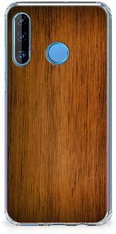 B2Ctelecom Huawei P30 Lite Stevige Telefoonhoesje Donker Hout