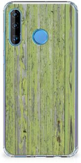 B2Ctelecom Huawei P30 Lite Stevige Telefoonhoesje Green Wood