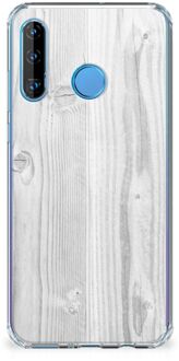 B2Ctelecom Huawei P30 Lite Stevige Telefoonhoesje White Wood