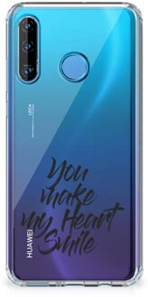 B2Ctelecom Huawei P30 Lite Telefoonhoesje met tekst Heart Smile