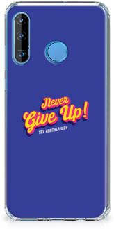 B2Ctelecom Huawei P30 Lite Telefoonhoesje met tekst Never Give Up