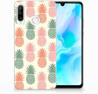 B2Ctelecom Huawei P30 Lite TPU Hoesje Design Ananas