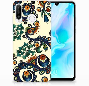 B2Ctelecom Huawei P30 Lite TPU Hoesje Design Barok Flower