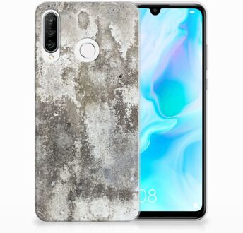 B2Ctelecom Huawei P30 Lite TPU Hoesje Design Beton