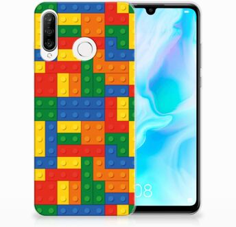 B2Ctelecom Huawei P30 Lite TPU Hoesje Design Blokken