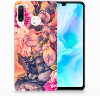 B2Ctelecom Huawei P30 Lite TPU Hoesje Design Bosje Bloemen