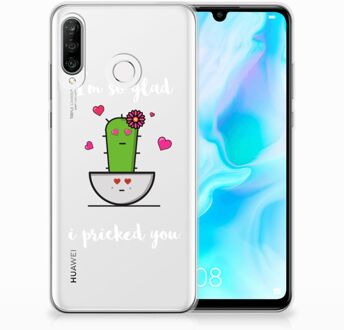 B2Ctelecom Huawei P30 Lite TPU Hoesje Design Cactus Glad