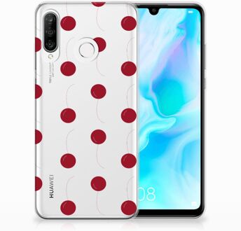 B2Ctelecom Huawei P30 Lite TPU Hoesje Design Cherries