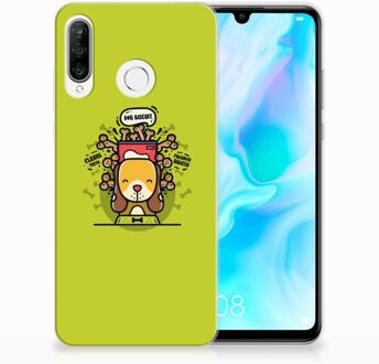 B2Ctelecom Huawei P30 Lite TPU Hoesje Design Doggy Biscuit