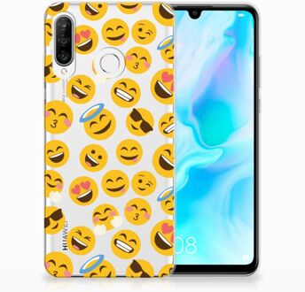 B2Ctelecom Huawei P30 Lite TPU Hoesje Design Emoji