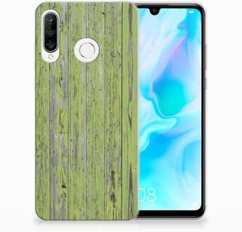 B2Ctelecom Huawei P30 Lite TPU Hoesje Design Green Wood