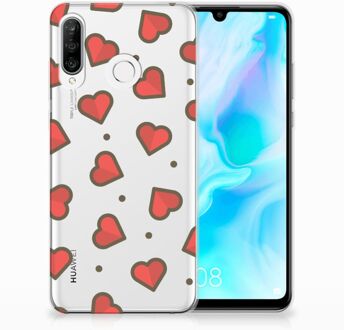 B2Ctelecom Huawei P30 Lite TPU Hoesje Design Hearts