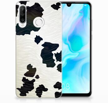 B2Ctelecom Huawei P30 Lite TPU Hoesje Design Koeienvlekken