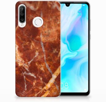 B2Ctelecom Huawei P30 Lite TPU Hoesje Design Marmer Bruin