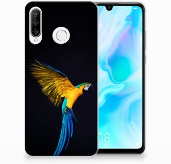 B2Ctelecom Huawei P30 Lite TPU Hoesje Design Papegaai