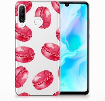 B2Ctelecom Huawei P30 Lite TPU Hoesje Design Pink Macarons