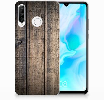 B2Ctelecom Huawei P30 Lite TPU Hoesje Design Steigerhout