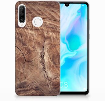 B2Ctelecom Huawei P30 Lite TPU Hoesje Design Tree Trunk