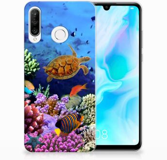 B2Ctelecom Huawei P30 Lite TPU Hoesje Design Vissen