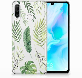 B2Ctelecom Huawei P30 Lite TPU Hoesje Leaves