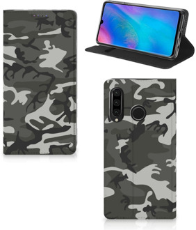 B2Ctelecom Huawei P30 Lite Uniek Standcase Hoesje Army Light