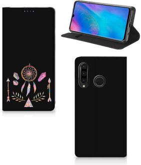 B2Ctelecom Huawei P30 Lite Uniek Standcase Hoesje Boho Dreamcatcher