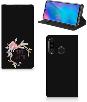 B2Ctelecom Huawei P30 Lite Uniek Standcase Hoesje Boho Text