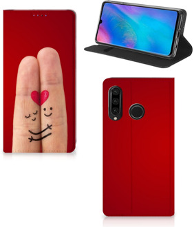 B2Ctelecom Huawei P30 Lite Uniek Standcase Hoesje Liefde