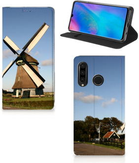 B2Ctelecom Huawei P30 Lite Uniek Standcase Hoesje Molen