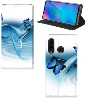 B2Ctelecom Huawei P30 Lite Uniek Standcase Hoesje Vlinders