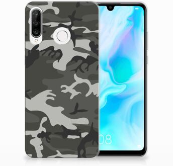 B2Ctelecom Huawei P30 Lite Uniek TPU Hoesje Army Light