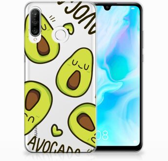 B2Ctelecom Huawei P30 Lite Uniek TPU Hoesje Avocado Singing