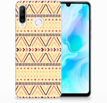 B2Ctelecom Huawei P30 Lite Uniek TPU Hoesje Aztec Yellow