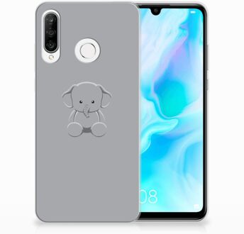 B2Ctelecom Huawei P30 Lite Uniek TPU Hoesje Baby Olifant