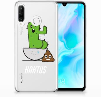 B2Ctelecom Huawei P30 Lite Uniek TPU Hoesje Cactus Poo