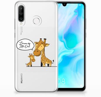 B2Ctelecom Huawei P30 Lite Uniek TPU Hoesje Giraffe